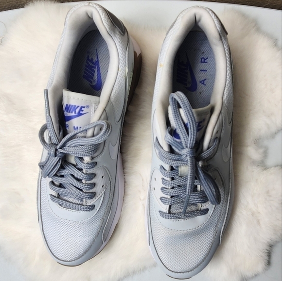 Nike Air Max 90 Ultra Essential Pure Platinum Stealth Sneaker-Size 7.5 - Picture 5 of 9